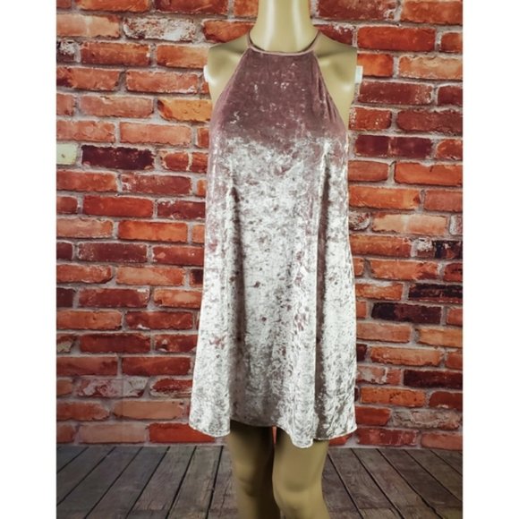 Show Me Your Mumu Pink Velvet Mini Dress Small NWT - Picture 2 of 4